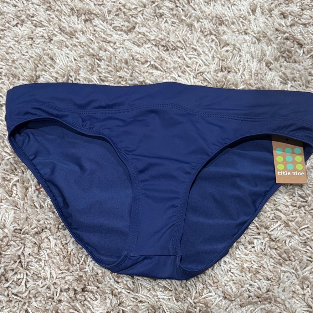 Title Nine Blue Bikini Bottom